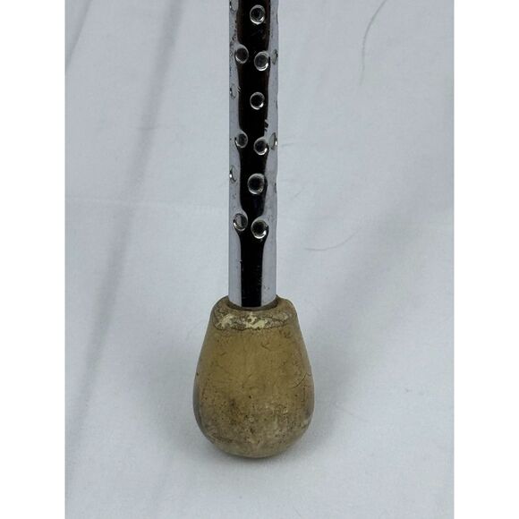 VTG Chrome with Rubber Tips Twirling Baton 26" Marching Band - Picture 2 of 10